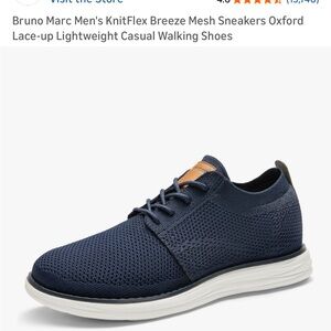 Bruno Marc Men's Navy KnitFlex Oxford Sneakers Bruno Marc 8